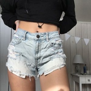 American eagle denim shorts